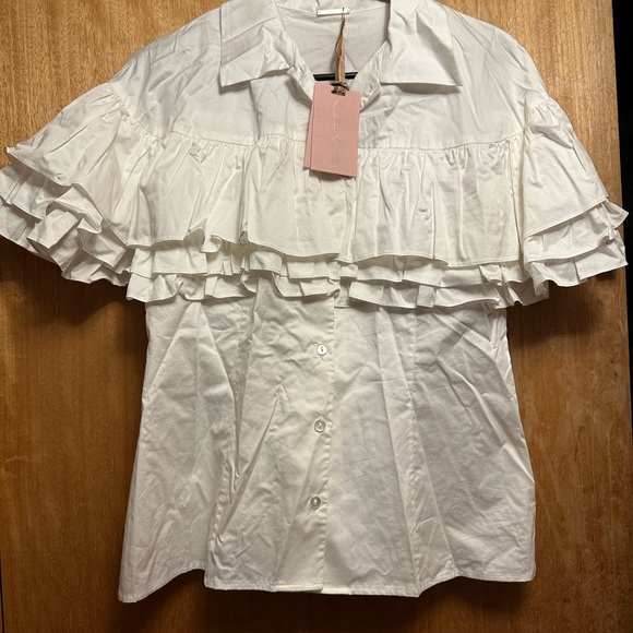 NWT: Alexis Ruffled Blouse - Picture 3 of 6